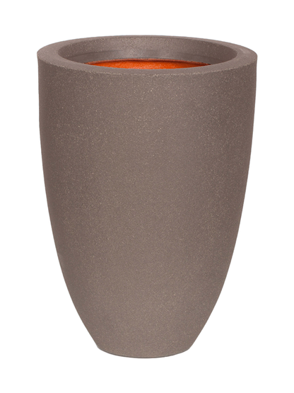 Висока кашпа Vase Elegant Smooth, Тъмно таупе
